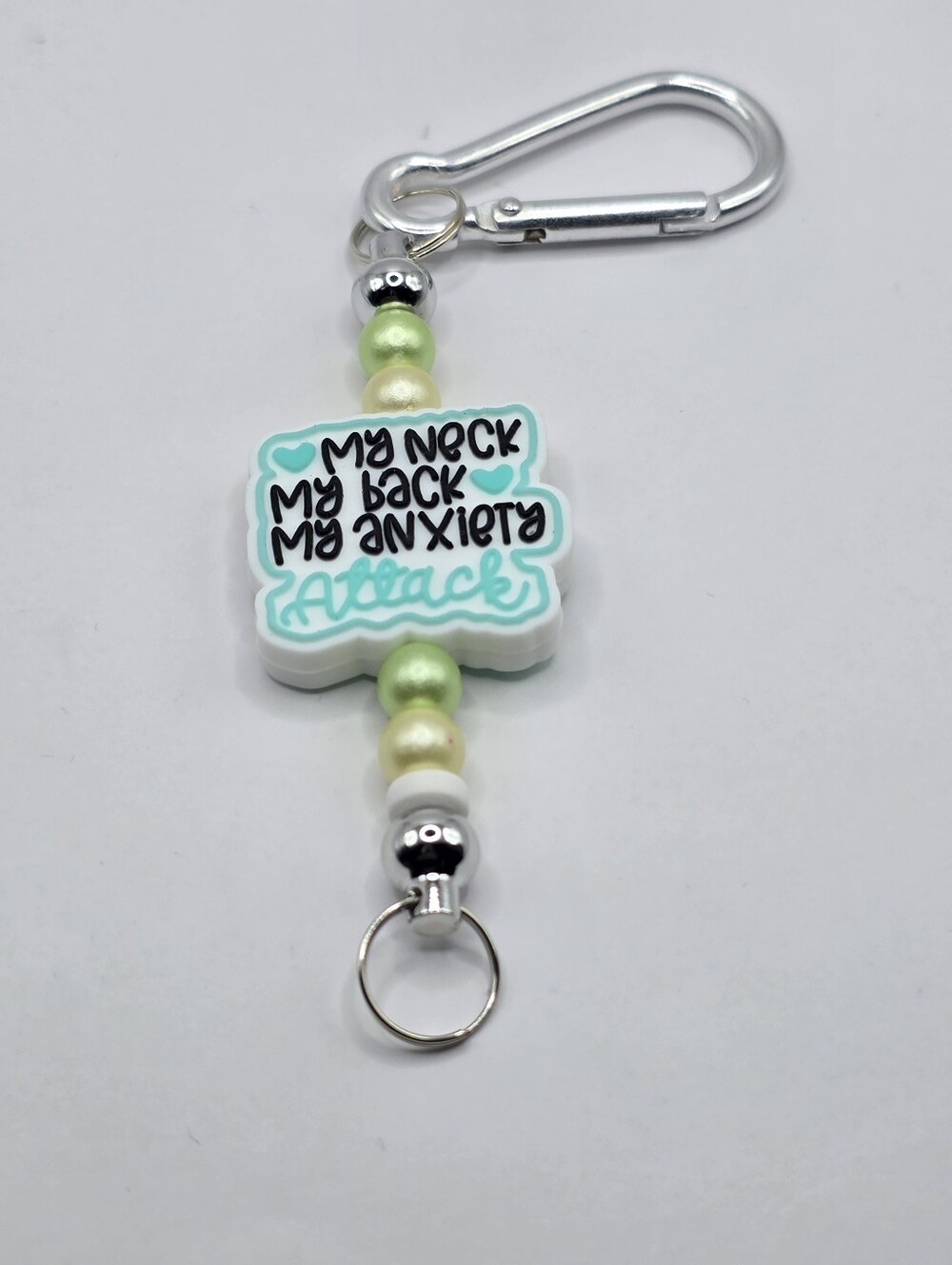 My Neck My Back My Anxiety Keychain
